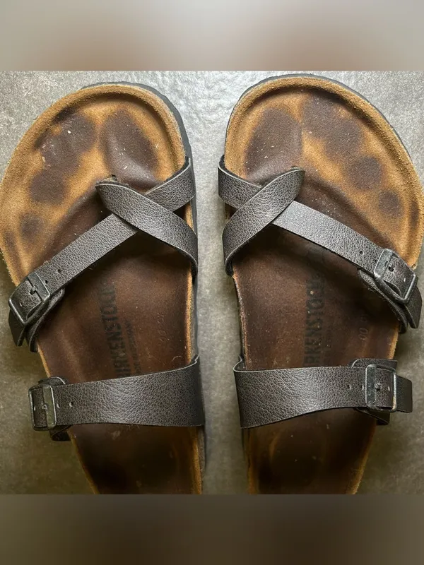 Birkenstock Mayari Black Strappy Slip On Sandals Women’s Shoe Size 7 - 7.5 - Image 6