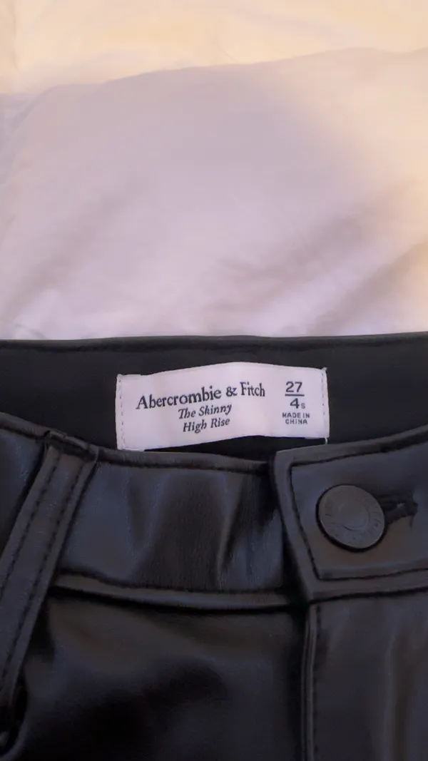 Abercrombie and Fitch leather pants - Image 2