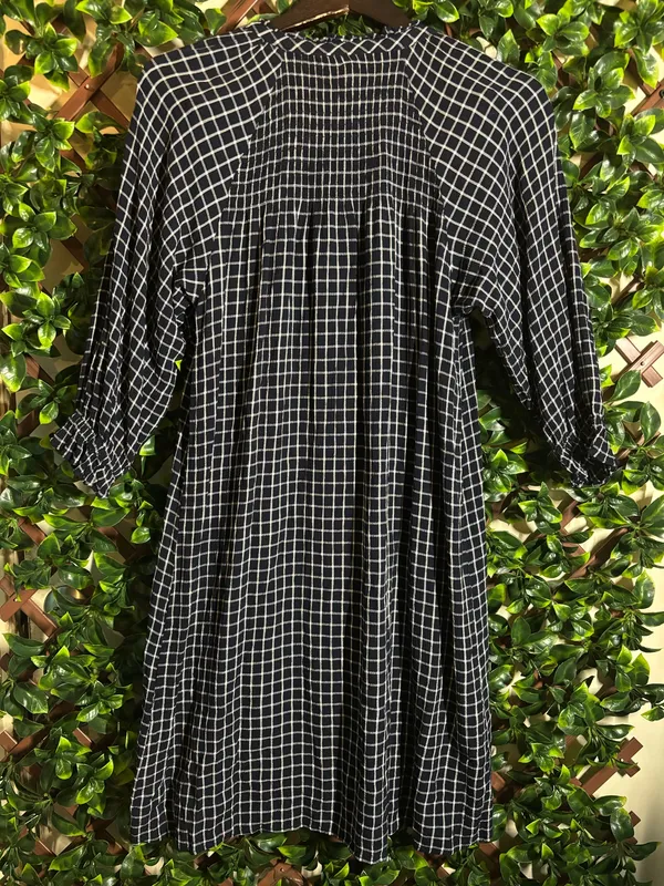 Maeve Anthropologie Sara Smocked Shirtdress size XSMALL - Image 4
