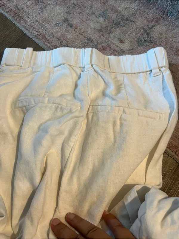Abercrombie White Wide-Leg Women's Pants - Image 14