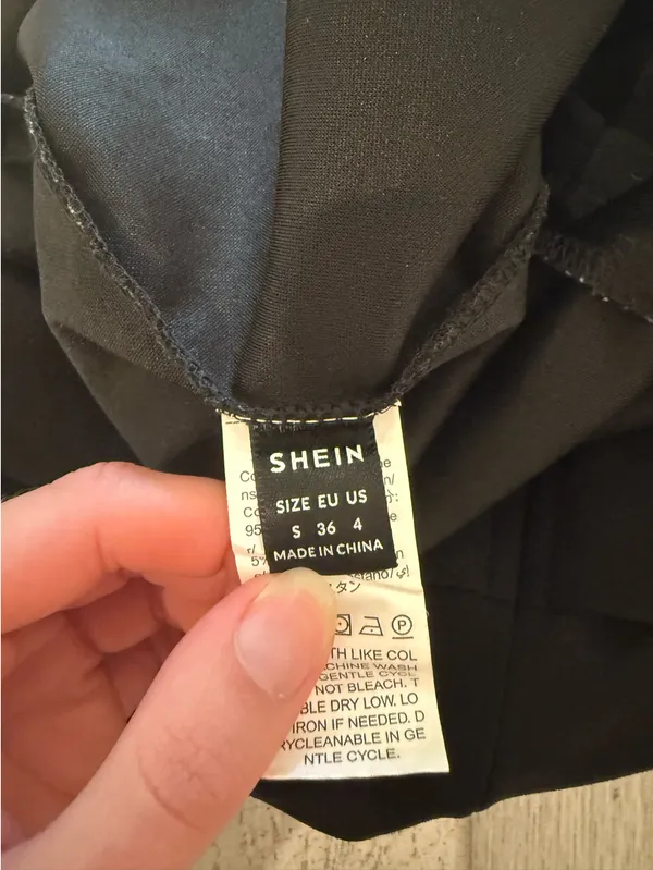 shein black strapless dress  - Image 4