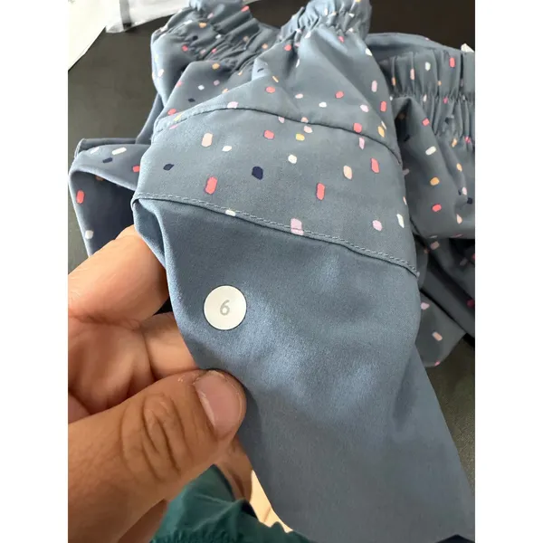 Lululemon Spring Break Away Short Gray Polka Dot Running Athletic Shorts Size 6 - Image 5