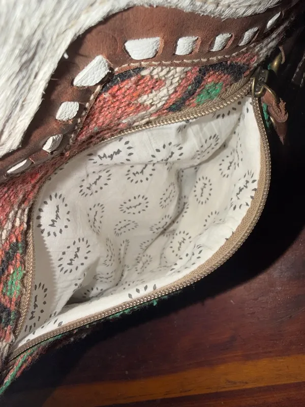 Myra Bag Cow hide Southwest Avery Backpack Bag cabincore rustic country - Image 12