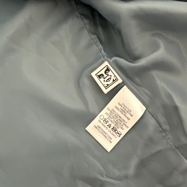 Obey Teal Blue Sherpa Jacket - Image 7