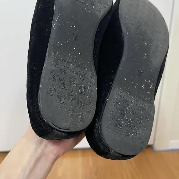 Sold🎉Birdies black velvet starling flat slip on casual loafers size US 7 - Image 8