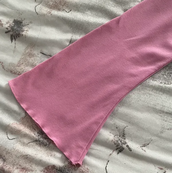 Dolls Kill Sugar Thrillz From Take A Bite Pink Strawberry Charm Flare Sleeve Crop Top, size S - Image 10