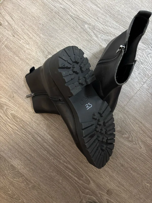 Gothic Black shoe boots Sarto Sz.11 - Image 5