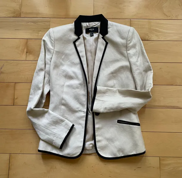 Mango Linen Blazer - Image 3
