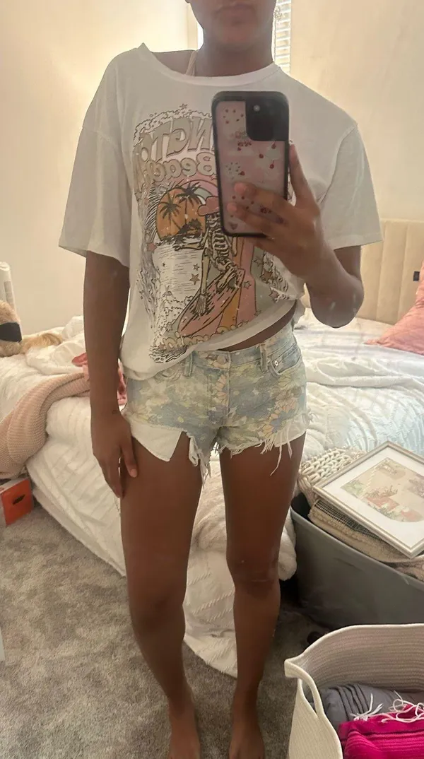 free people jean shorts - Image 5