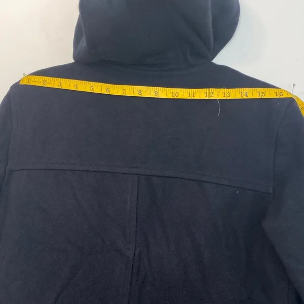 Old navy black or dark  blue wool short coat - Image 9