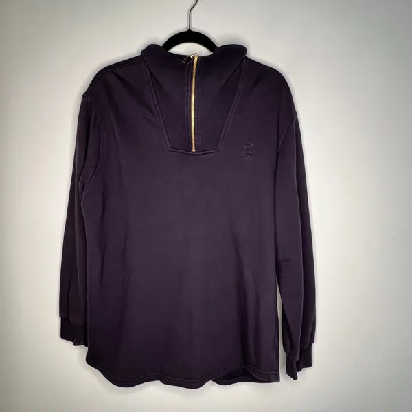 Escada Sport 1/4 Zip Pullover Size Large Blue - Image 4