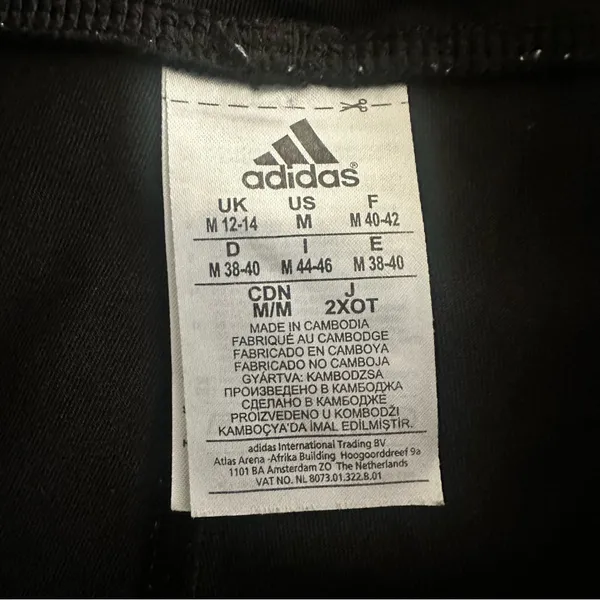 Adidas Black Climalite Cropped Capri Activewear Pants M - Image 4