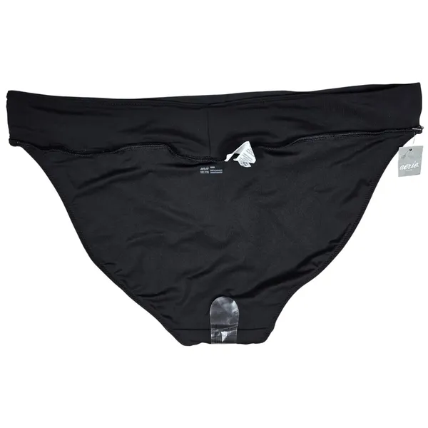 Aerie Black Bikini Bottom Swimsuit‎ Beachwear Size XXL - Image 4