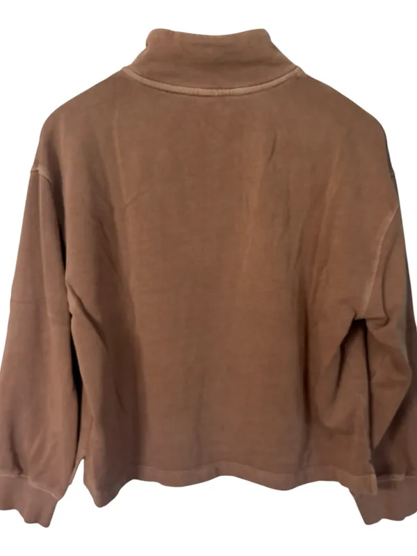 Old Navy Beige-Taupe Quarter-Zip Pullover - Image 3
