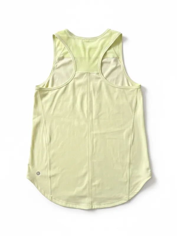 Lululemon Sculpt Tank Top 6‎ Electric Lemon Neon Yellow Sweat Wicking Running - Image 2