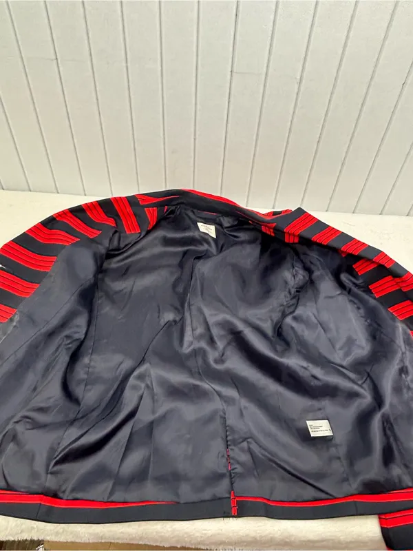 GAP The Academy Red and Black Striped Blazer size 8 - Image 7