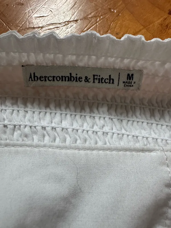 Abercrombie Crop Top White - Image 4