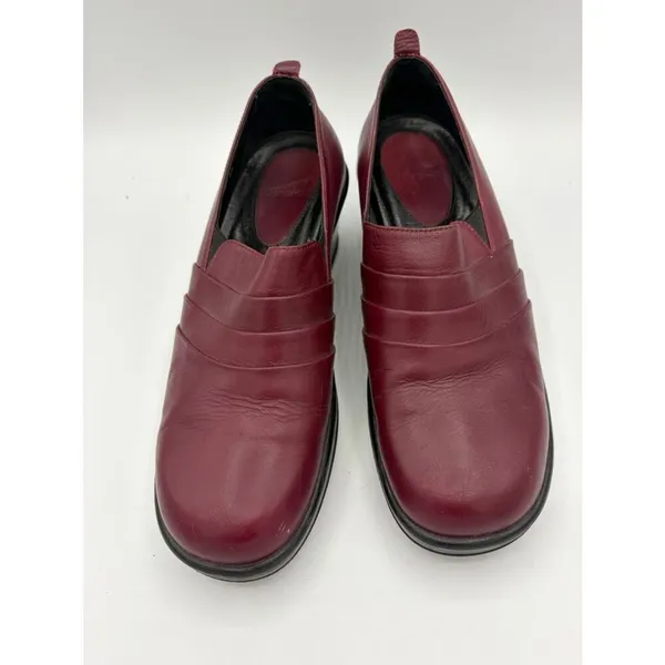 Dansko Aubrey burgundy leather clog women’s 40/10 professional comfort - Image 3