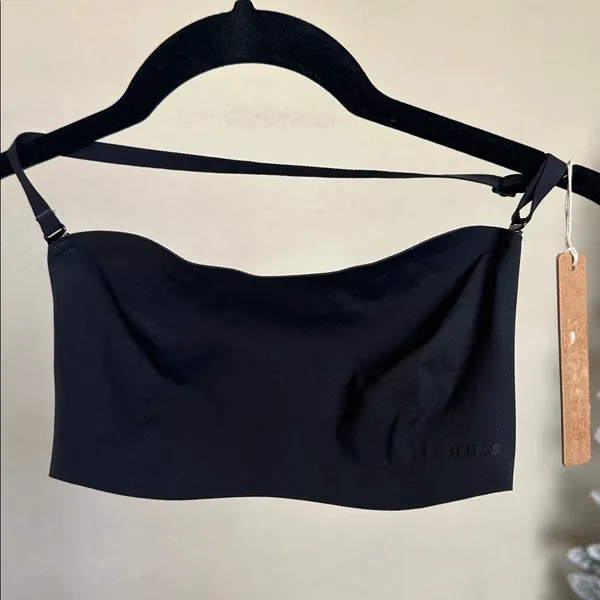 SKIMS NAKED BANDEAU‎ BRA IN ONYX NWT strapless size XXS - Image 11