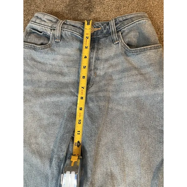 Hollister Jeans Womens‎ W25 R Ultra High-Rise Dad Fit Blue Denim Distressed - Image 6