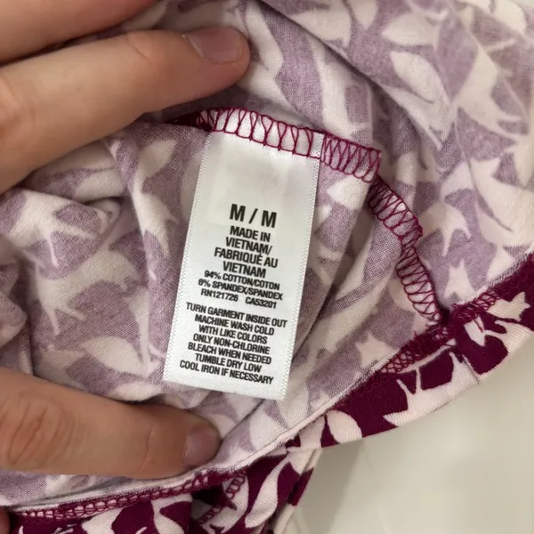Y2K Style Foxes Print‎ Maroon Preppy Funny Aeropostale Favorite Cami Tank Sz M - Image 4