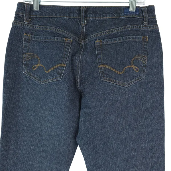 Bandolino Blu Cali Modern Bootcut‎ Jeans Womens 10 Dark Blue Stretch Denim - Image 4