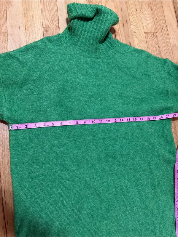 Daily Practice Anthropologie Green Turtleneck Sweater Dress Sz S - Image 3