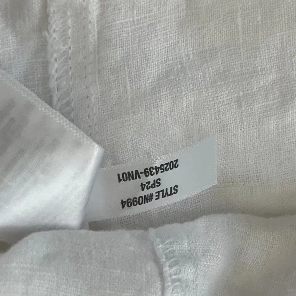 Madewell Womens Flap-Pocket Button Up Linen Shirt S Eyelet White Quiet Luxury - Image 7