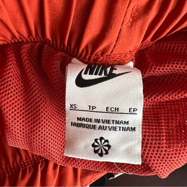 Nike Sportswear Paperbag Shorts Womens XS Orange High Rise Loose Fit NWT - Image 5