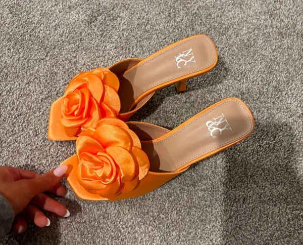 New York & Company orange heels - Image 2