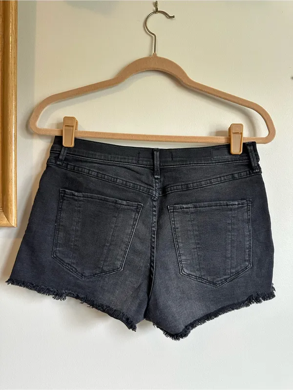Abercrombie & Fitch Black Raw Hem Shorts Womens 28 2 - Image 6