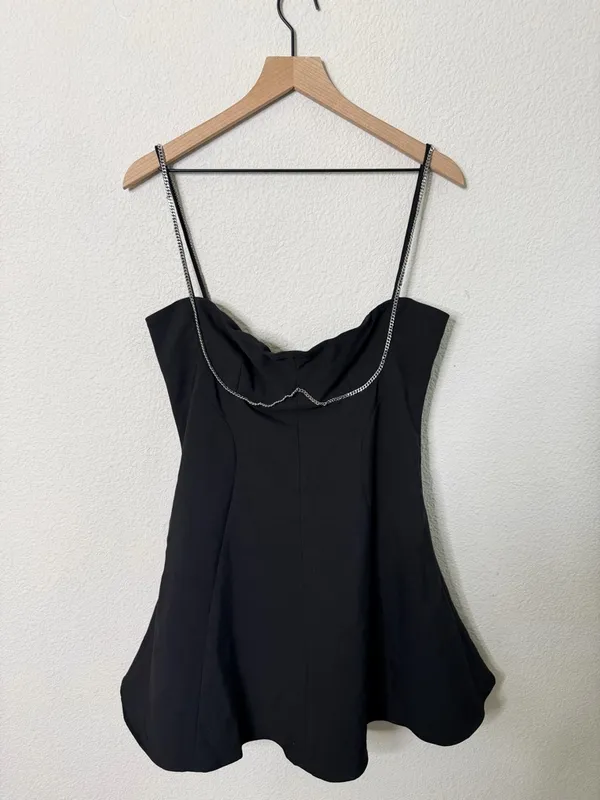 Mistress Rocks House of CB Love Bug Black Skater Mini Dress Womens Size L+ / XL‎ - Image 10
