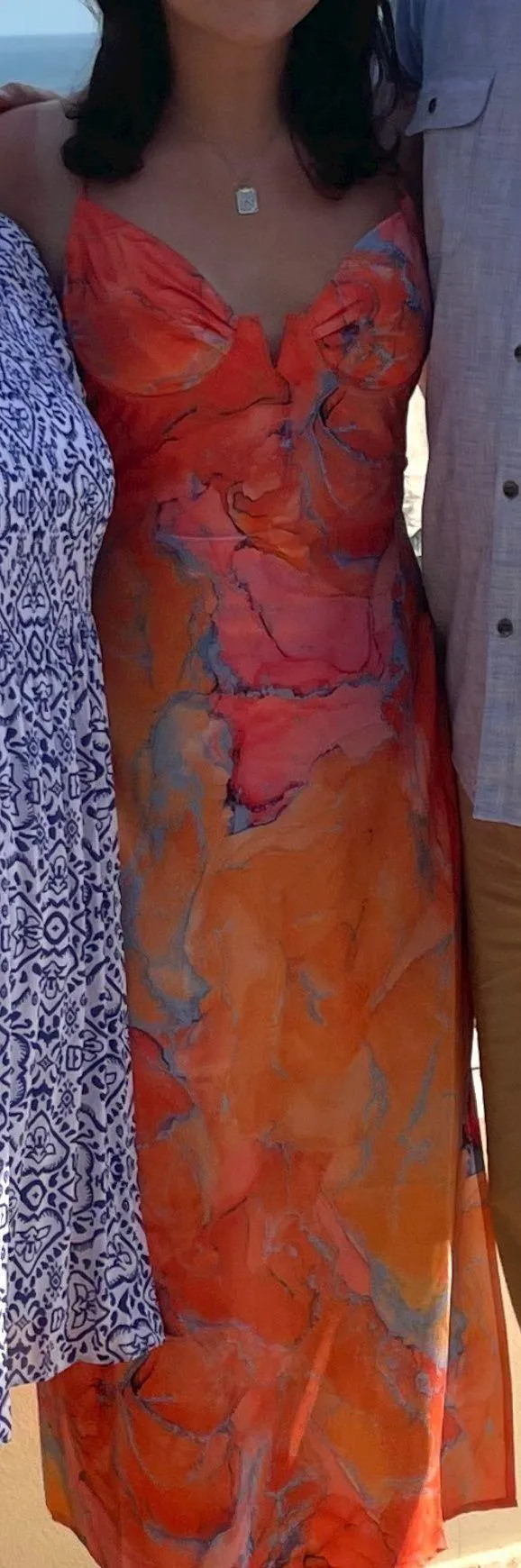 Orange Marble Dress - Image 3