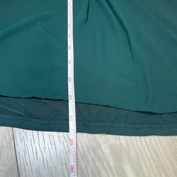 Loft womens blouse‎ green short sleeve workwear top boho relaxed lightweight L - Image 6