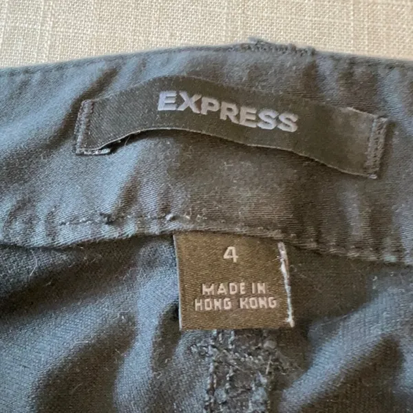 Express Black Flare Wide Leg Jeans - Image 5