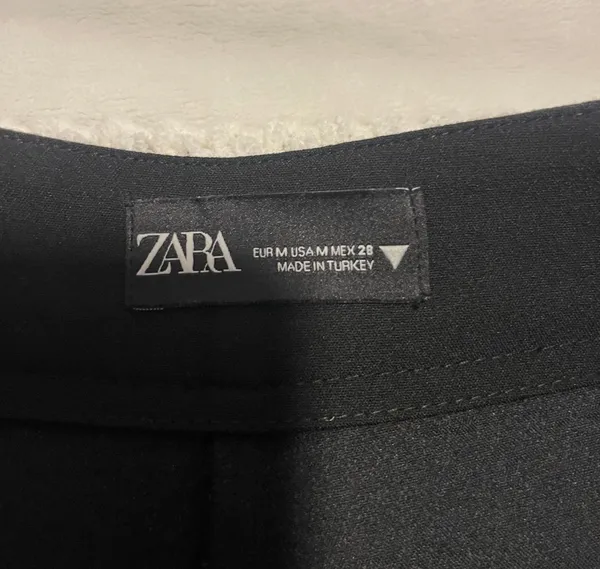 ZARA Black Asymmetric Skort - Image 3