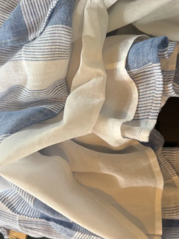 Rails Ashlyn Nevis Linen Dress Blue & White Stripes Size Small - Image 11