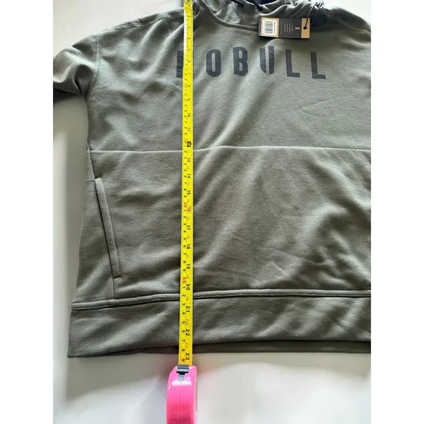 NOBULL Womens Coffee Heather Hoodie Sweatshirt Olive Green XS‎ NWT - Image 5