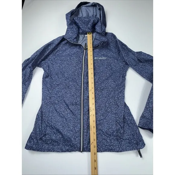 Columbia Women's Switchback Lightweight‎ Hooded Jacket Size S Blue - Image 5