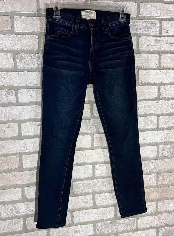 Current/Elliott The High Waist Ankle Skinny City Slicker Jeans in Sandy Size 24 - Image 5