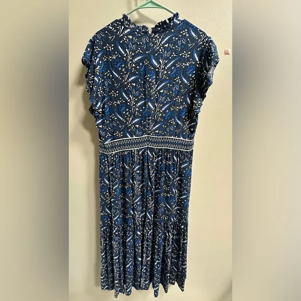 NEW Part Two Copenhagen Landeal Blue Paisley Midi‎ Dress Women’s US 12 Ethereal - Image 9