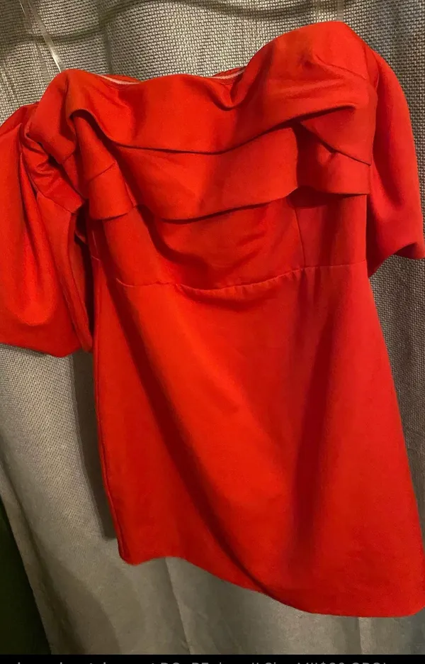 DO+BE Red Off The Shoulder Dress - Image 2