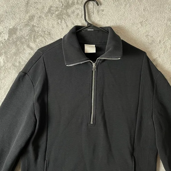 Varley Fulham Longline Ribbed Pullover Sweater Black Size‎ XS Athleisure - Image 2