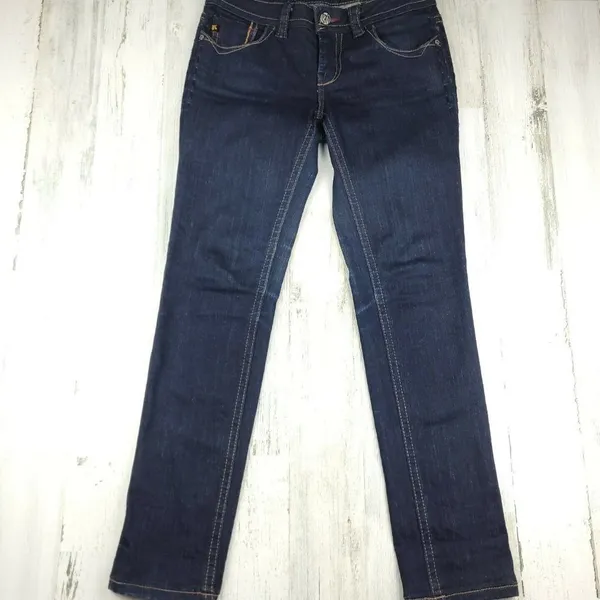 MEK DNM Moscow Women’s Bootcut Jeans Dark Wash Size 28 Classic Denim - Image 2