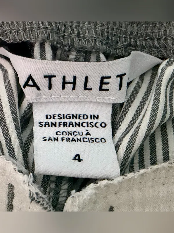 ATHLETA Brooklyn Textured Ankle Pant Size 4 City Stripe - Image 8