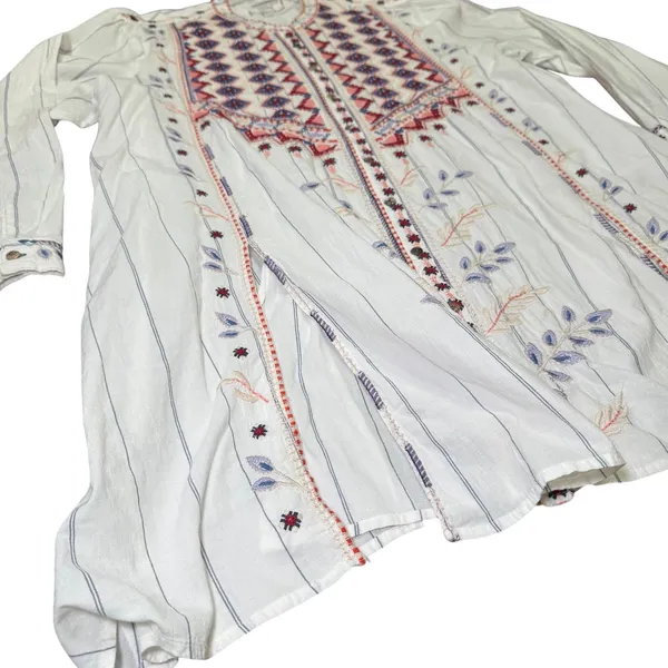 Johnny Was Workshop Vintage Style Embroidered Tunic - Image 5