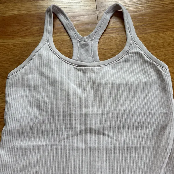 Lululemon Pale Pink Ribbed Sports Bra/Tank - Image 2