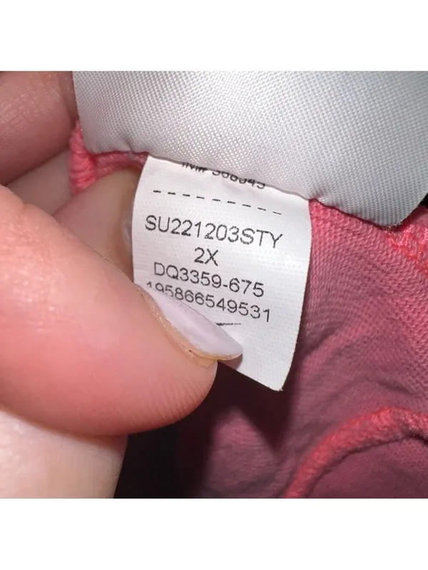 Nike Women's Sportswear Washed Hoodie, Pink, Plus Size 2XL - Image 9