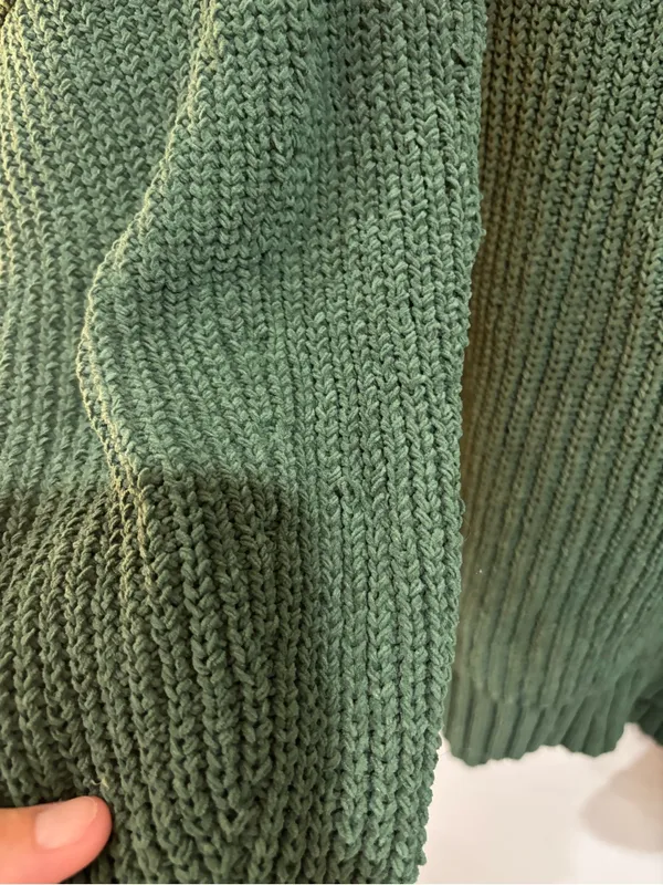 Aerie Chenille Feels Sweater Mock Neck Oversized Medium Cozy Warm Ribbed - Image 7