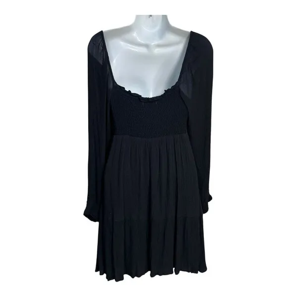 Abercrombie & Fitch‎ long sleeve black dress medium - Image 2